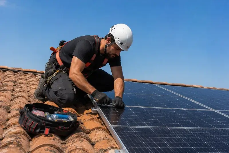 Maintenance et monitoring de panneaux solaires à Saint-Benoît-des-Ondes