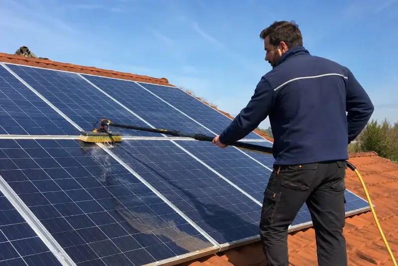 Nettoyage et entretien de panneaux solaires à Saint-Benoît-des-Ondes