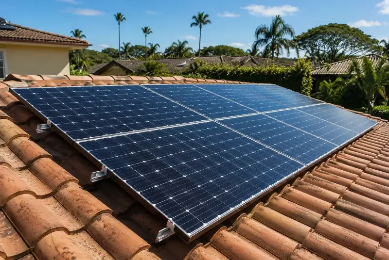 Installation de panneaux solaires à Saint-Benoît-des-Ondes